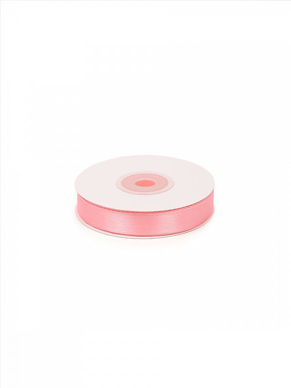 Лента атласная 1-сторонняя 12.0 мм / 22.5±1 метра, 3053 св.розовый, Magic4Hobby