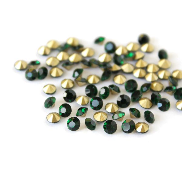 Стразы конусовидные риволи 3,8мм, ss16, 144 штук (стекло) (205)