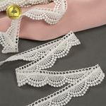 Кружево гипюр (плетёное) 20 мм, 0460 цв.01 белый уп.13,7м, Kruzhevo