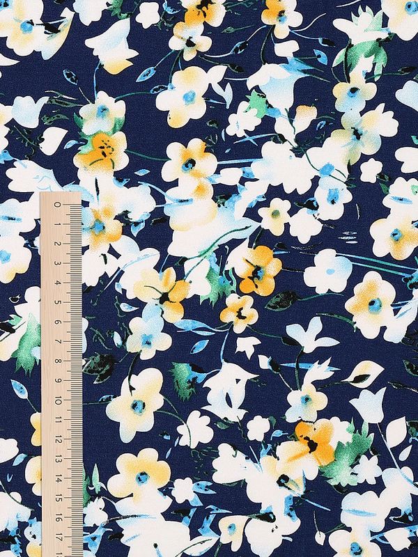 Штапель 90 г/м², 145 см / 2 метра, TBY Vi-E1756-3 цв.E1756-3