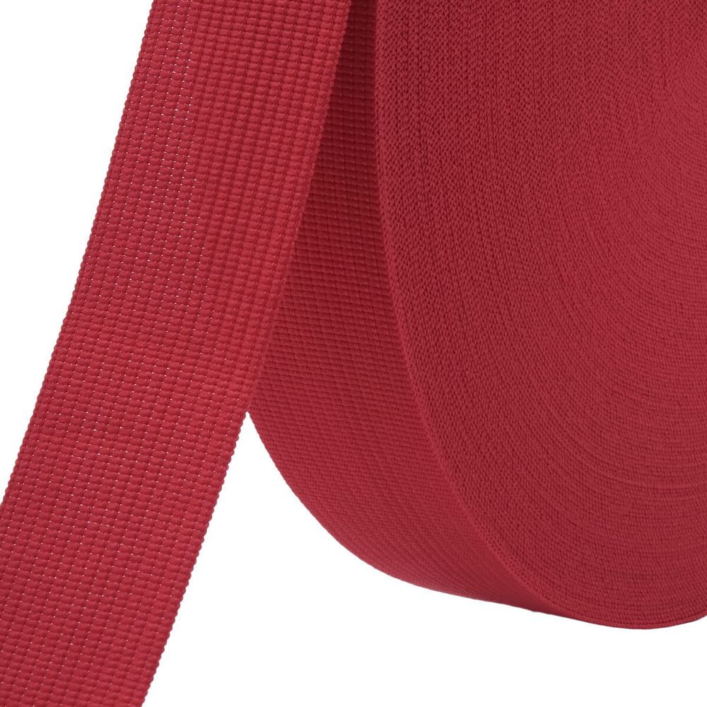 Тесьма (лента) окантовочная 26 мм / 50 метров, 7.8 г/м, 115 красный