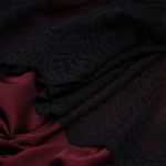 Кружево бельевое эластичное 230 мм / 3 м, 8036 цв.черный, Kruzhevo