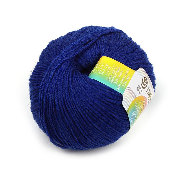 Пряжа Пехорка Детский каприз / уп.10 мот. по 50 г, 225 м, 491 ультрамарин
