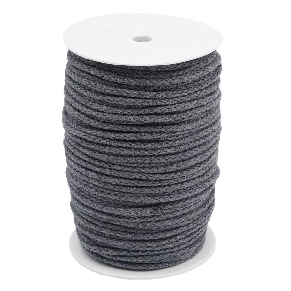 Шнур круглый х/б ⌀5.0 мм / 100 метров, 05 серый