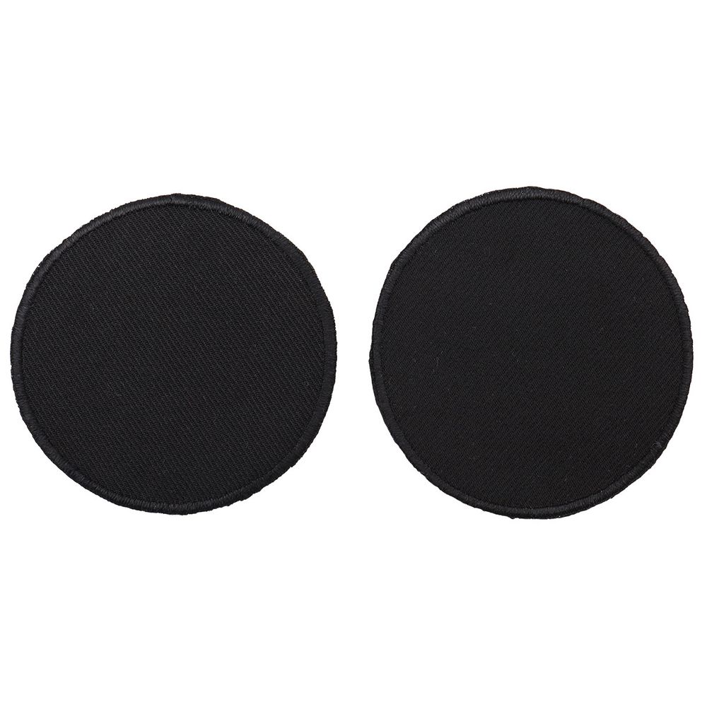 Термоаппликация Круг d-5,5см, уп. 2 шт, цв.черный