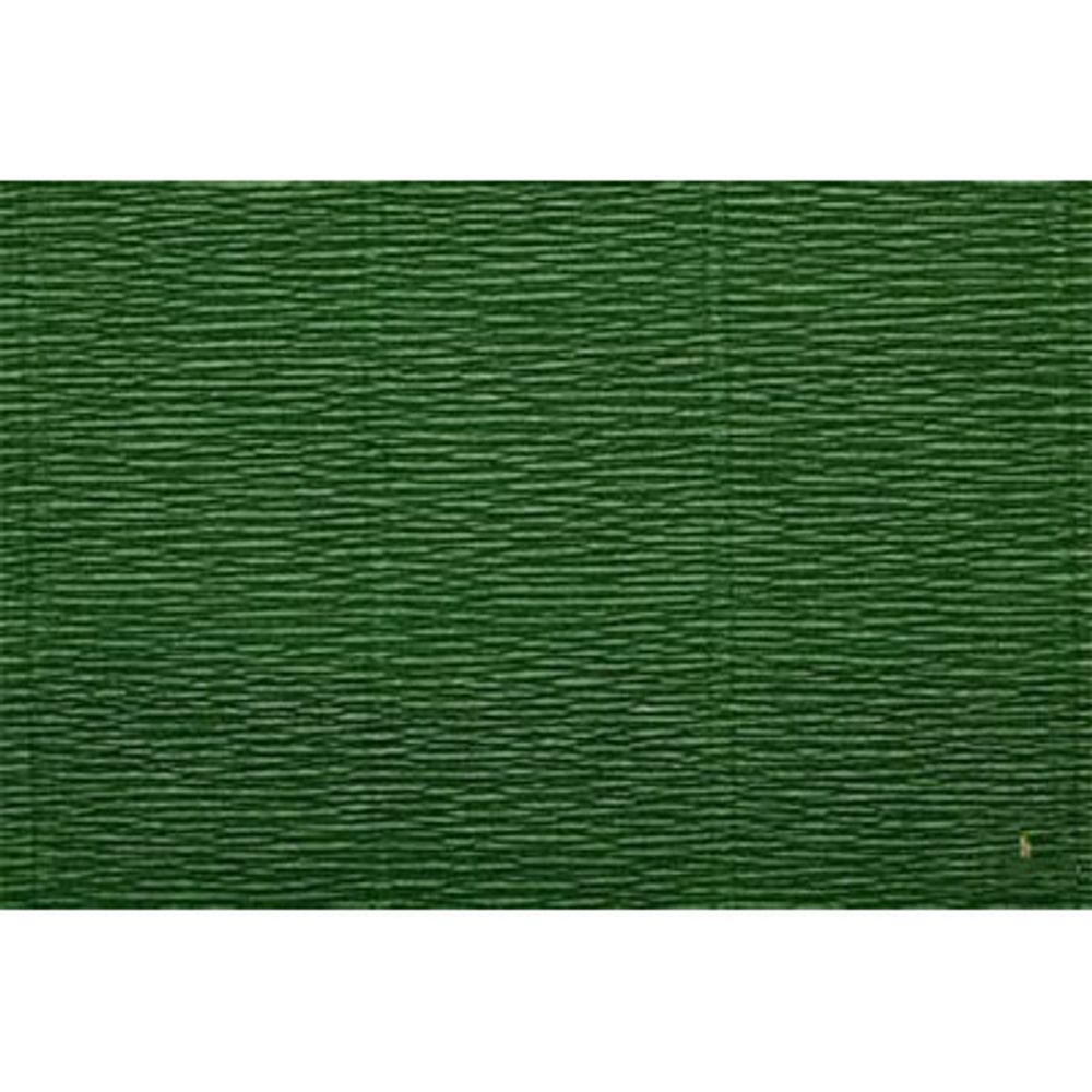 Бумага гофрированная (креповая) 180 г/м², 50 см / 2.5 метра, 591 болотно-зеленый, Blumentag GOF-180