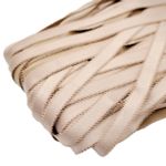 Резинка бельевая (бретелечная) блестящая 16.0 мм / 25 метров, капучино