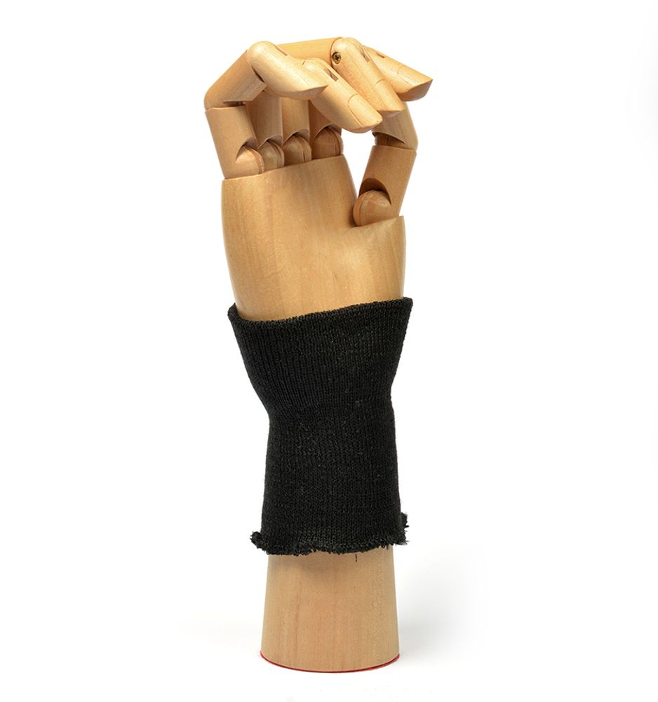 Манжеты трикотажные 7.5х10.0 см, 10 пар, МПШ-32/2 рапорт 1х1 плетение ластик 534/0 черный