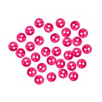Украшения декоративные пуговицы Мини 2 прокола, 6мм, 50 шт ± 2 шт пластик, цв.т.розовый