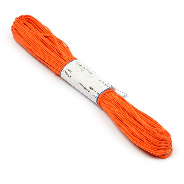 Шнур сутажный ⌀2.5-3.0 мм / 20 метров, оранжевый