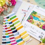 Набор для вышивания нитками Luca-S, Тропическое лето, 43х29см