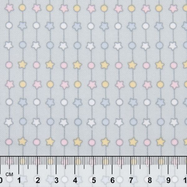 Ткань для пэчворка Peppy Молочные сны фланель, отрез 100х110 см, 175 г/м², МС-15 серый, Peppy