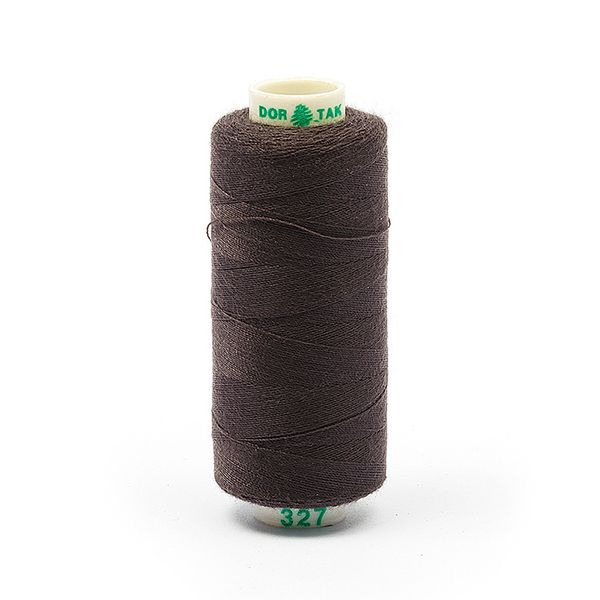 Нитки швейные бытовые Dor Tak 40/2, 366 м / 10 кат., 327 серый