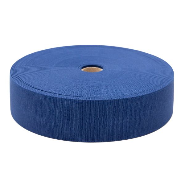 Резинка вязаная 50.0 мм / 25 метров, т.синий