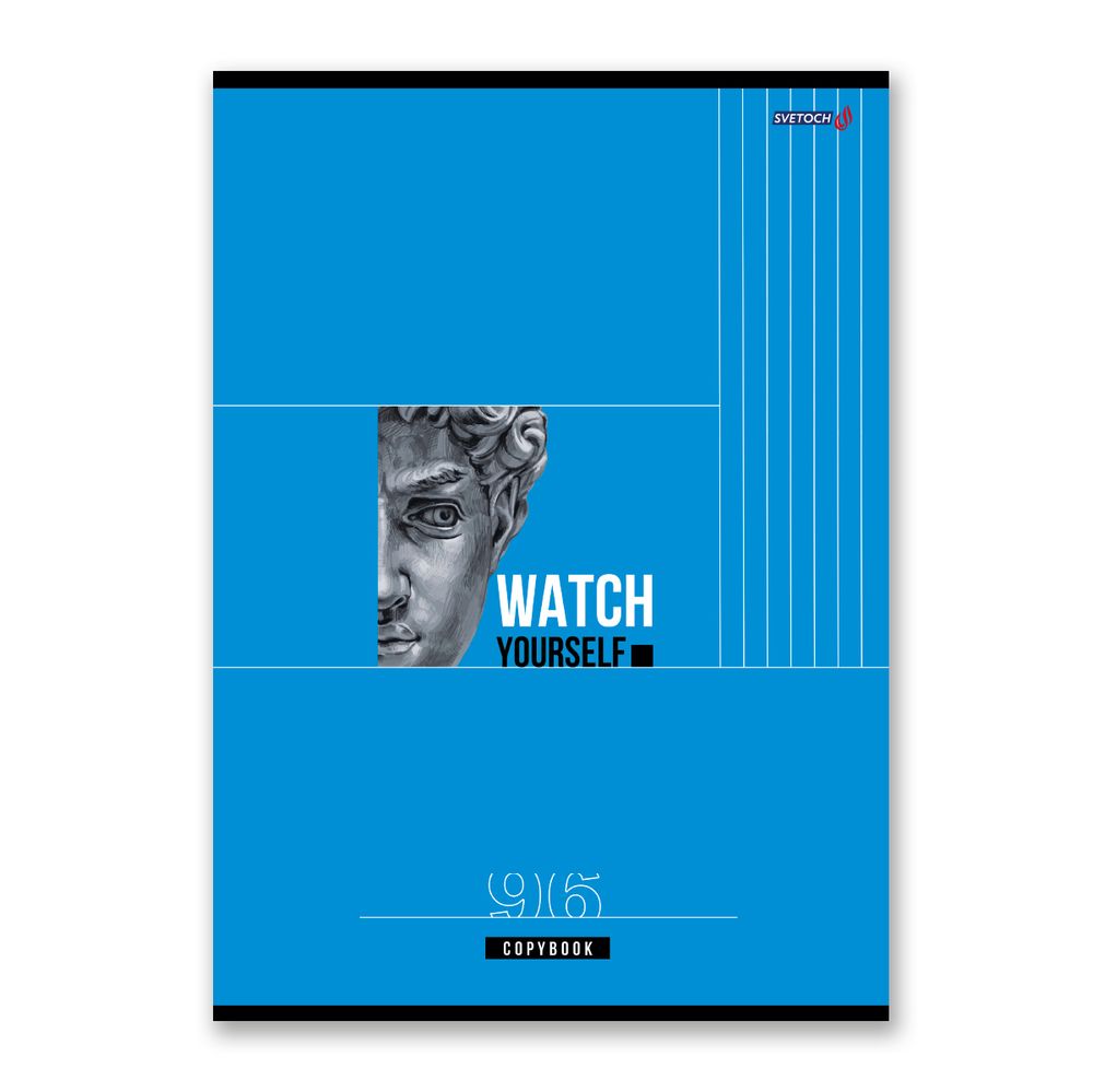 Тетрадь ученическая общая, A4 96 л. на скобе 65 г/м², белизна 100%, 6 шт, клетка, 000465 Под контролем, Светоч 96ТСК4_0_2_1