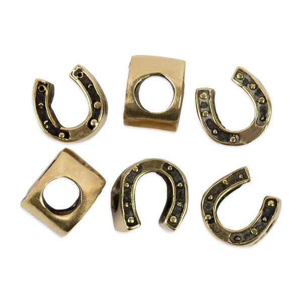 Бусины латунь 10х10х7 мм, 20 шт, №1 Подкова, Zlatka PND-04