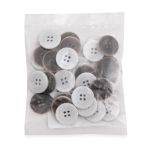 Пуговицы 4 прокола 32L (белый), 36 шт