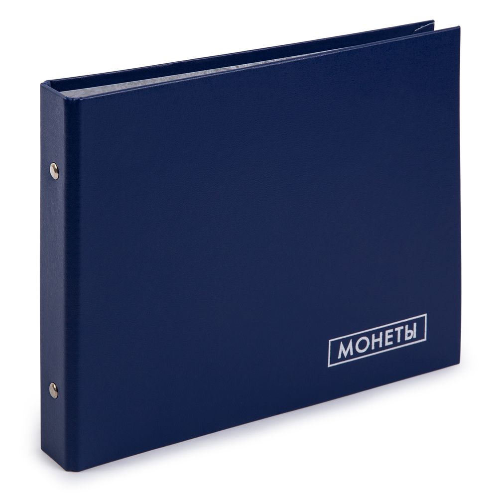 Альбом для монет без файлов Коллекционер 245х190 мм, синий EC111390002, Expert Complete