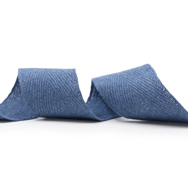 Тесьма (лента) киперная (100 х/б) 40 мм / 25 метров, 15 джинсовый, рис.9802, С3869Г17