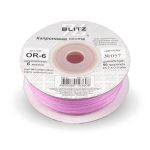 Лента капроновая (органза) _6.0 мм / 45.7 метров, 057 св.сиреневый, Blitz OR-6