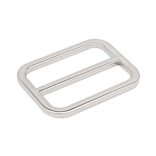 Пряжка регулировочная металл 30 мм (36х27 мм, d-3 мм, литая, никель, 4 шт