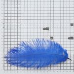 Перья страуса декоративные 20-25см, 10 шт в упак, синий