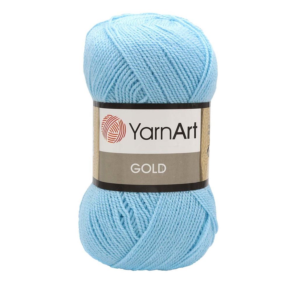 Пряжа YarnArt (ЯрнАрт) Gold / уп.5 мот. по 100 г, 400м, 9355 голубое небо