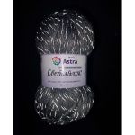 Пряжа Astra Premium (Астра Премиум) Светлячок светоотражающая (Reflective) / уп.2 мот. по 100 г, 90м, 900 серый