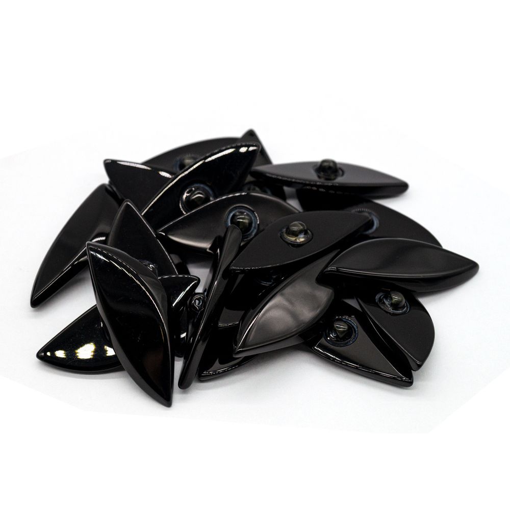 Пуговицы на ножке 3.01-072-57, черный, 20 шт