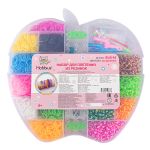 Набор для плетения из резинок Мега Набор 3500 шт, ассорти, Hobbius SLB-16