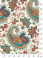 Ткань для пэчворка Peppy Сказочный восток, отрез 50х55 см, 146 г/м², СВ-10 белый, Peppy