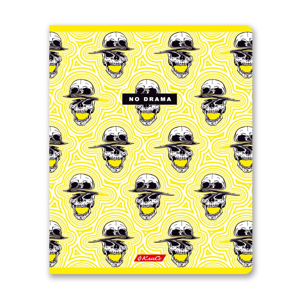 Тетрадь ученическая общая, твин лак, A5+ 40 л. на скобе 65 г/м², белизна 100%, 10 шт, клетка в термоусадочной пленке, 000474 Взрыв мозга, Светоч 40ТСК5_8_2_1