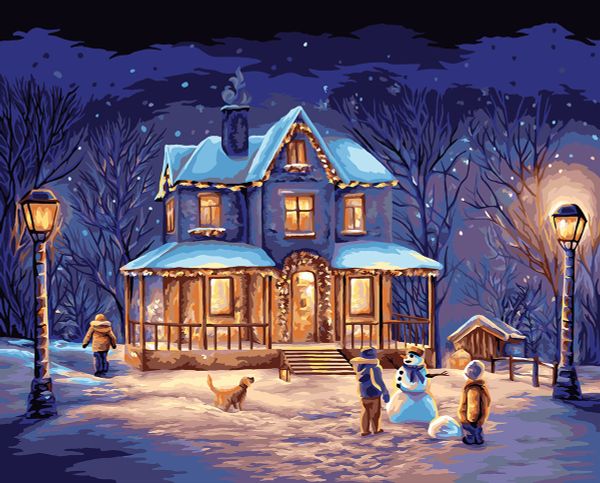 Картина по номерам Фрея PNB/PLDD-179, Предвкушение чуда, (со светодиодами) 50х40 см