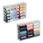 Нитки швейные бытовые Gamma 40/2, 365 м / 10 кат., ассорти 03