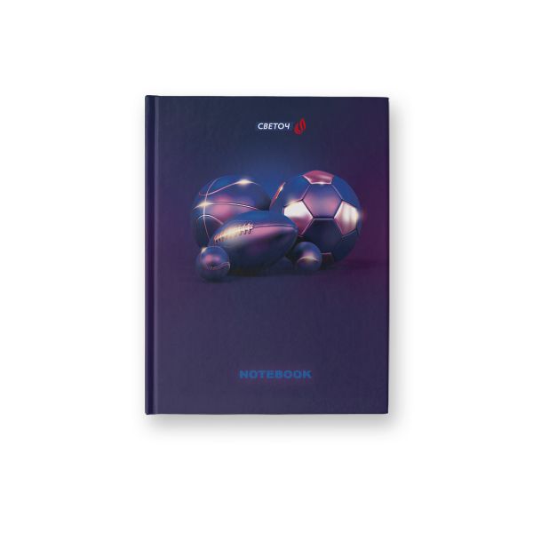 Бизнес-блокнот, матовая ламинация +выборочный лак, A6 64 л. 24 шт, клетка, Триумфальная победа 000894, Светоч 64ББТ6_93_5_1