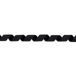 Тесьма (лента) киперная (100 х/б) 15 мм / 50 метров, черный/black, Gamma TCT-15