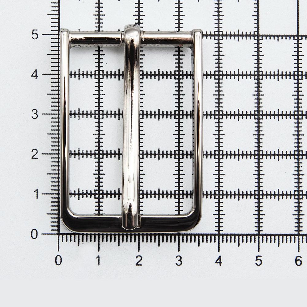 Пряжка ременная металл 30 мм (Silver (серебристый)), 3 шт, 618848-2