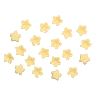 Цветочки для скрапбукинга, 6 мм, 20 шт в упак, желтый