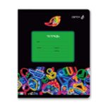 Тетрадь ученическая школьная, A5+ 18 л. на скобе 65 г/м², белизна 100 %, 20 шт, клетка, 01121 Разноцветная, Светоч Т75