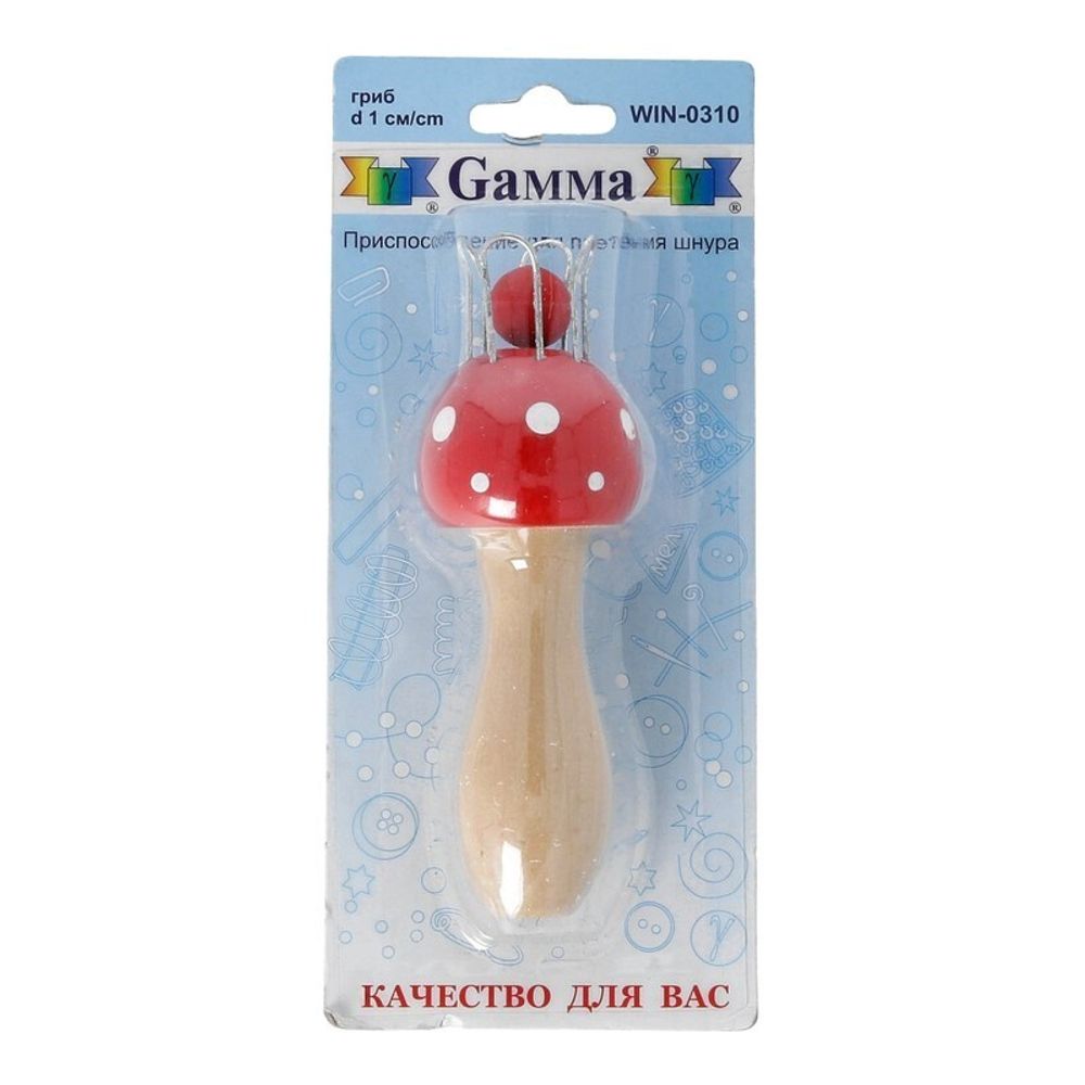 Приспособление для плетения шнура гриб ⌀1 см, Gamma WIN-03 0310