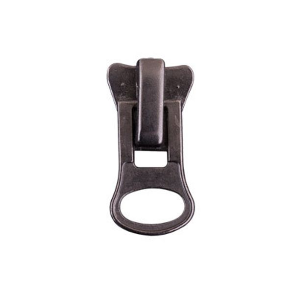 Слайдер (замок) для молнии трактор Т7 (7 мм), автомат, 100 шт, черн.никель, Gamma