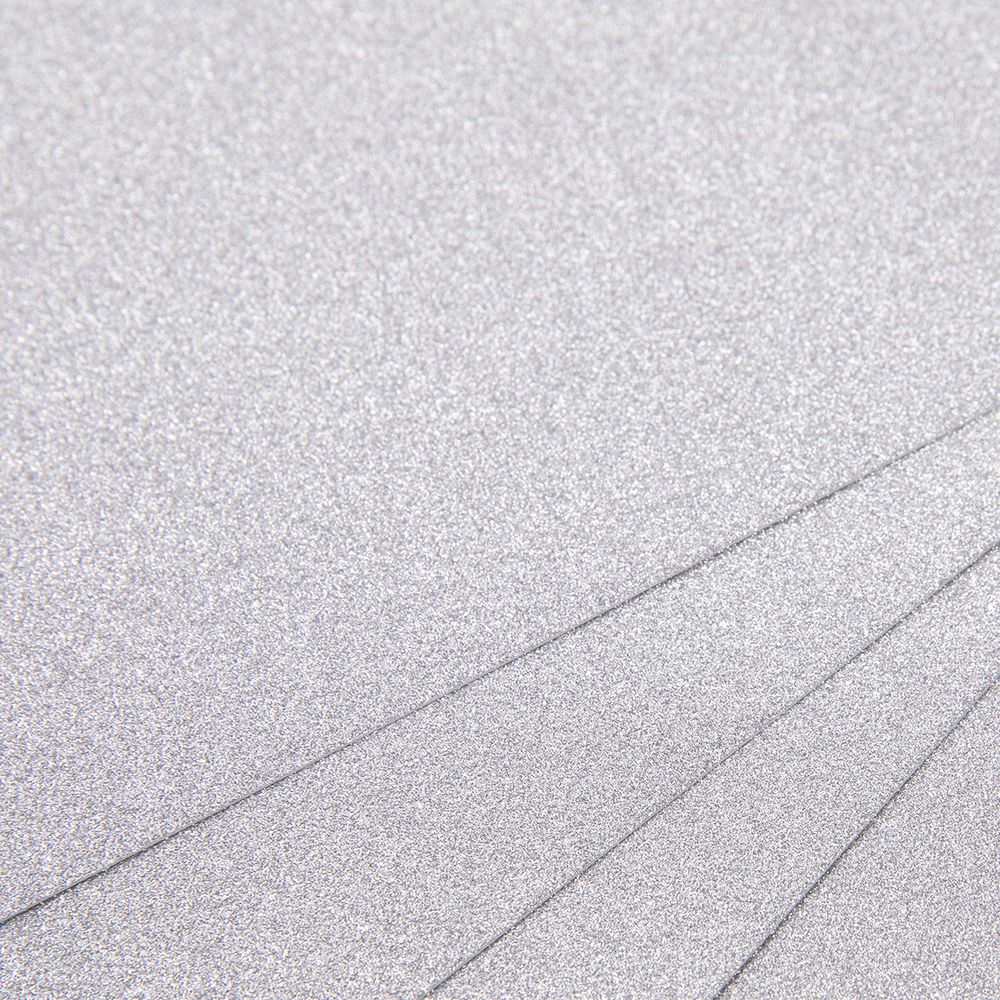 Бумага цветная глиттерная 250 г/м², А4, 21х29.7 см, 10 шт, 01-серебро (silver), Vista-Artista GLIT-A4