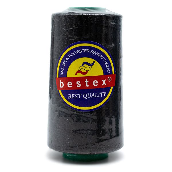 Нитки универсальные Bestex 50/2, 4570 м (5000 ярд) / 1 кат., 180 черно-серый
