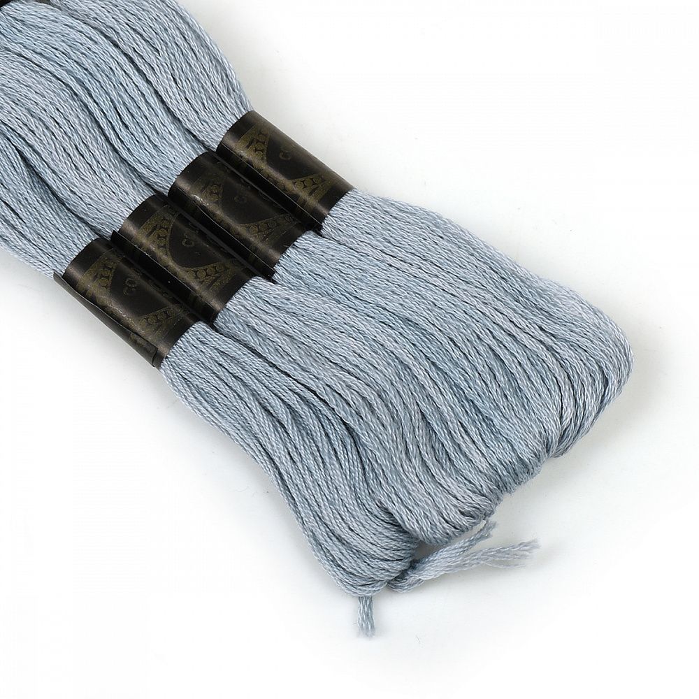 Мулине Ideal, цв.968 серый, 24 мотка по 8 метров