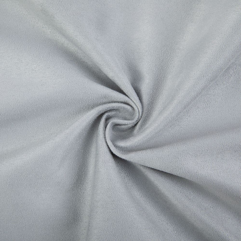 Замша искусственная Woven Suede 175 г/м², 147±2 см / 5 метров, 14-4202 silver (св.серый), Peppy Woven Suede