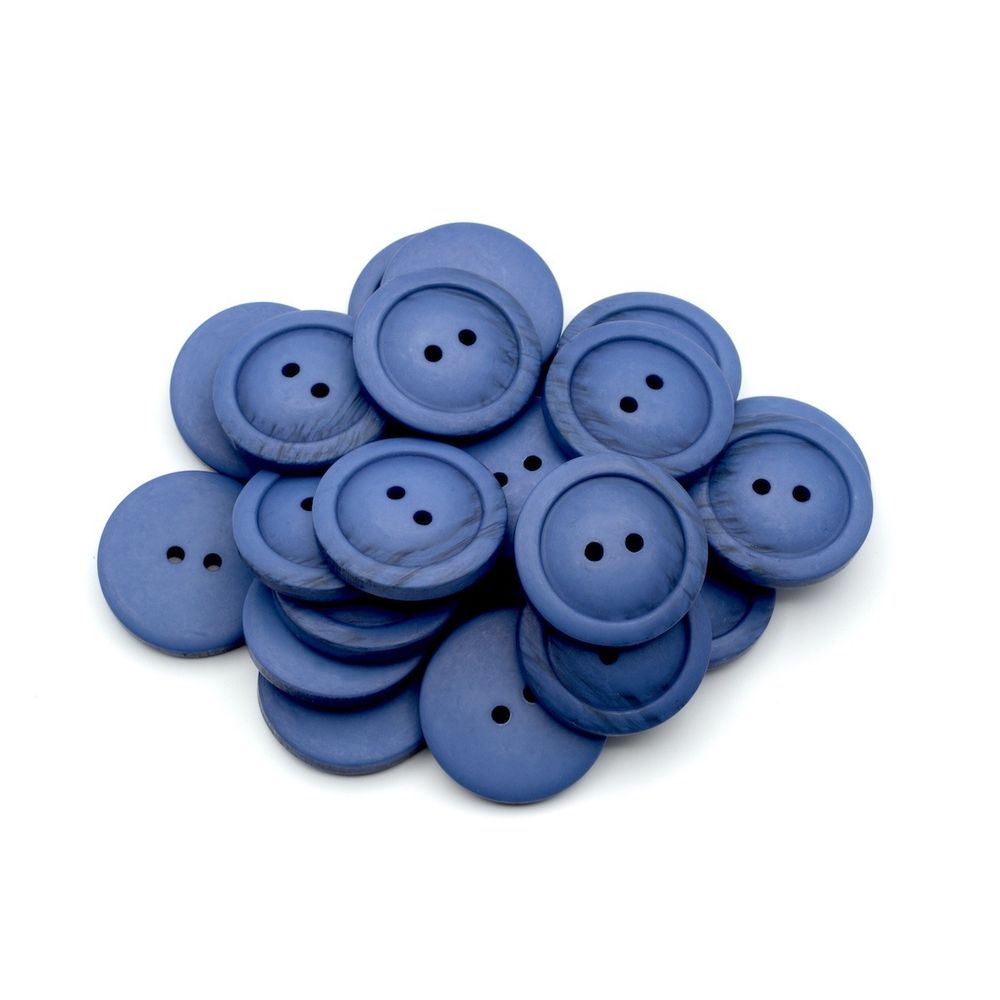 Пуговицы 2 прокола 28 мм, (381 синий), 144 шт /TOS/