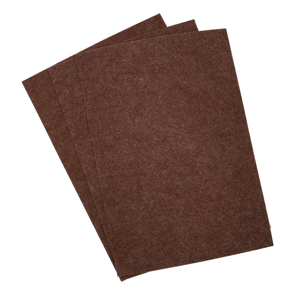 Фетр листовой жесткий 3.0 мм, 20х30см, 3 штук Astra&Craft (AF858/YF691 коричнево-бордовый)