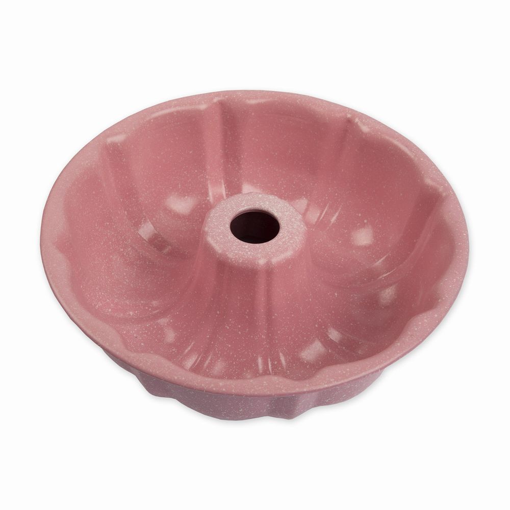 Форма металлическая круглая для кекса ⌀24 см, розовый, S-Chief FPC-0040