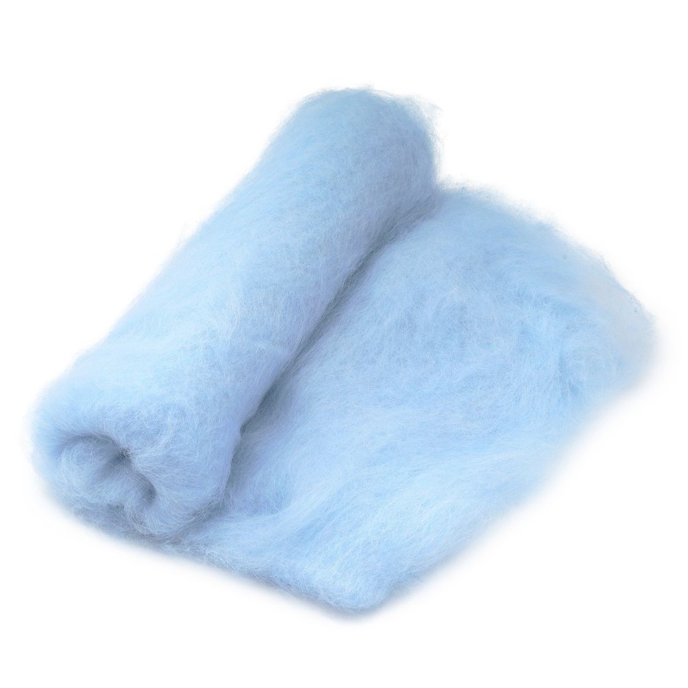 Шерсть для валяния Ангорка для творчества (мохер 45%, шерсть 37%, акрил 18%), 100гр. Камтекс (015 голубой)