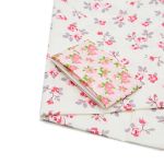 Ткань для рукоделия в наборе х/б с лентой (25728/25303 молочный) 29432